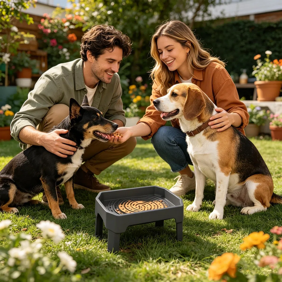 s Elevados Para Perros Doble De 4 Alturas Ajustables