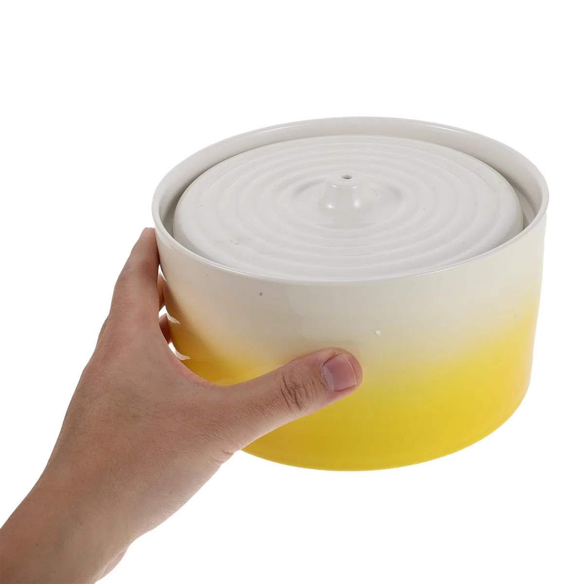 GALPADA Fuente de Agua para Gatos de Cerámica de 1300ml Calefacción, Fácil de Limpiar y Segura para Hogares Varios Gatos en Meses Fríos