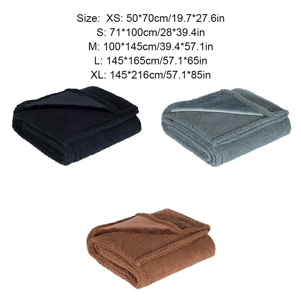 Manta impermeable para gatos, tela de protección para muebles suave y cómoda, manta impermeable para perros, manta para Gato, Gris L