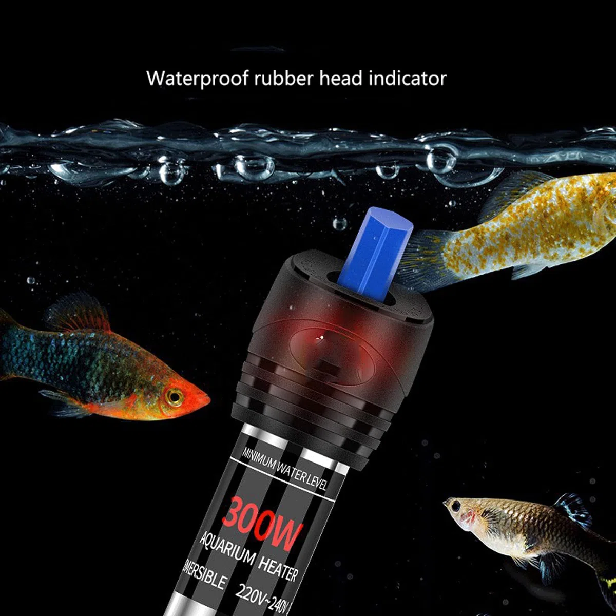 Calentador automático de Acuario de Temperatura Constante a Prueba de explosiones con Varilla calefactora de Acero Inoxidable, 50W (200W)