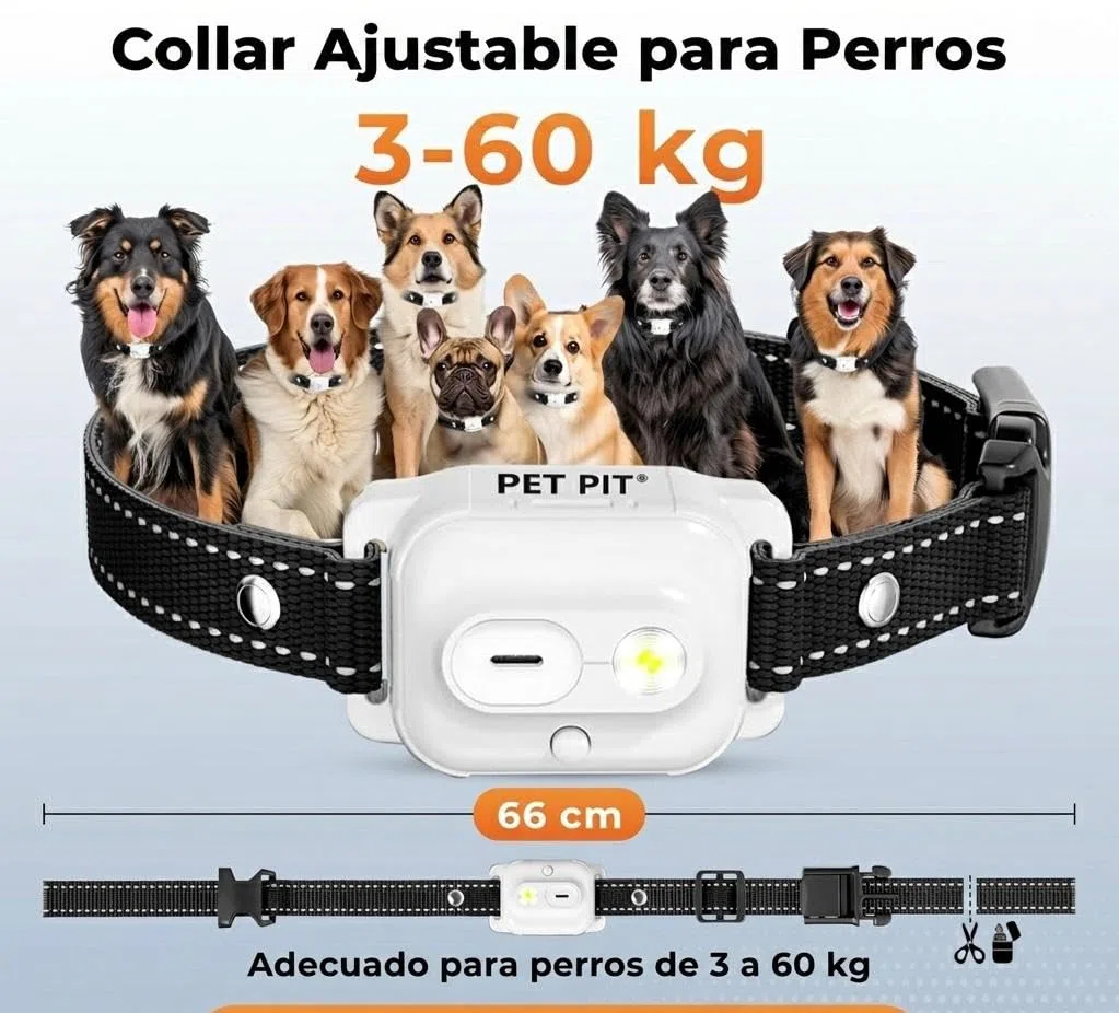 Collier pour Chien Avec Télécommande, Portée jusqu’à 3 km, Fonctions Sonores, Vibration et Lumière, 4 Modes Personnalisables, Étanche IPX7, Rechargeable, pour Utilisation Quotidienne