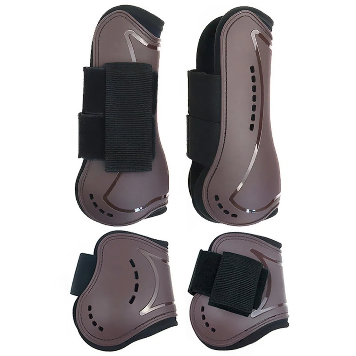 4 Piezas con Correas Tables, Marrón, Size to 1