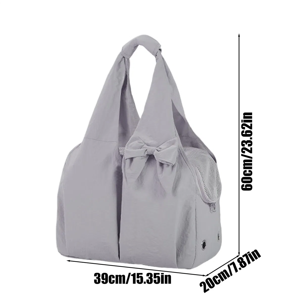Bolso Transportín para Perros Pequeños Ligero con Ventana de Malla de