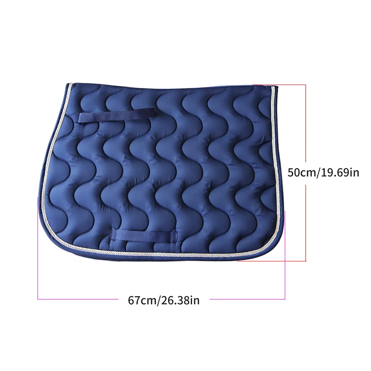 Funda para silla de montar para ecuestres de gran tamaño, 67x50 cm, almohadilla para silla de montar para ecuestres con diseños de costuras seguras para protecciones seguras de la espalda, almohadilla