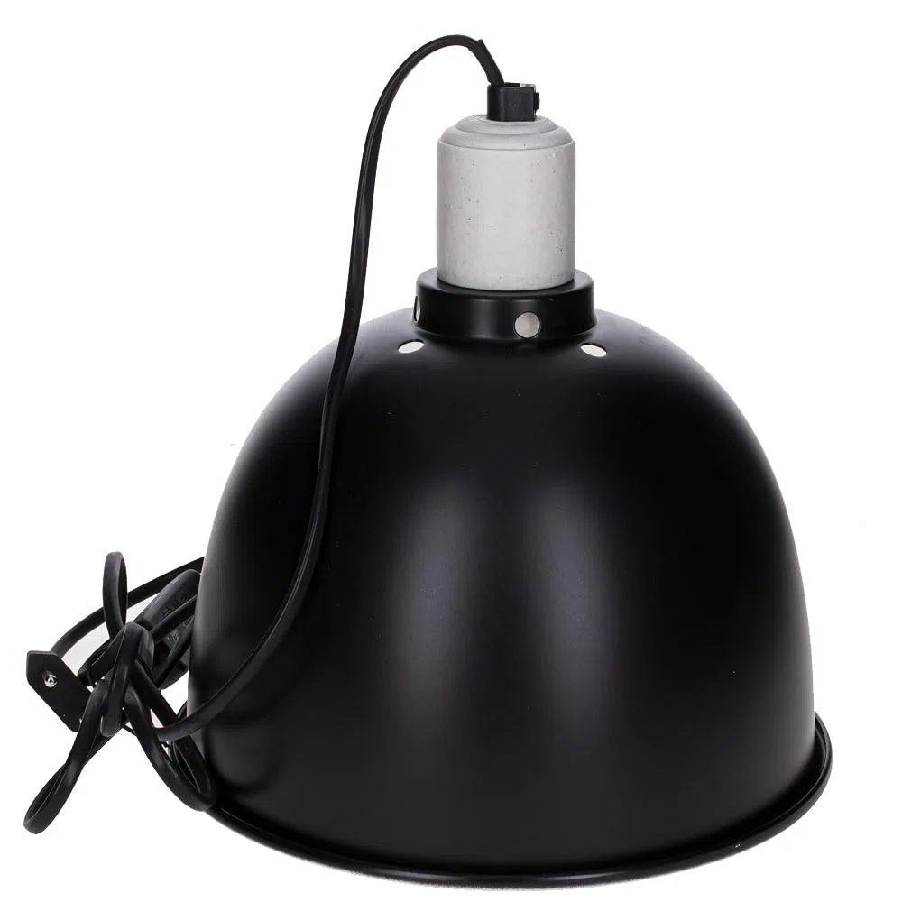 Reptiles Planet iluminación Soporte de lámpara con Reflector Black Clamp 22 D22 x H 24,5 cm