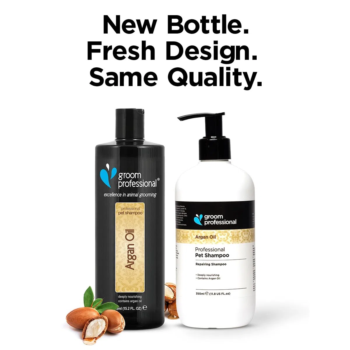 Groom Professional Champú para perros con aceite de argán (4 L) – Tamaño de salón 10: 1 concentrado, con aceite de argán y vitamina E, hidrata, protege y repara el pelaje seco