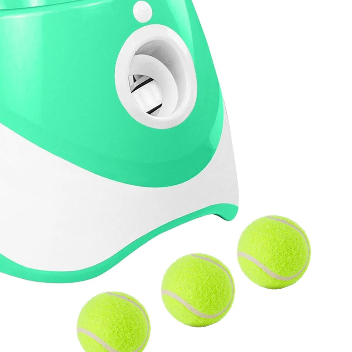 de Pelotas para Perros. Automático de Pelotas para Perros. Incluye 3 Pelotas de Tenis. para Uso en Interiores Y Exteriores. para per, Verde
