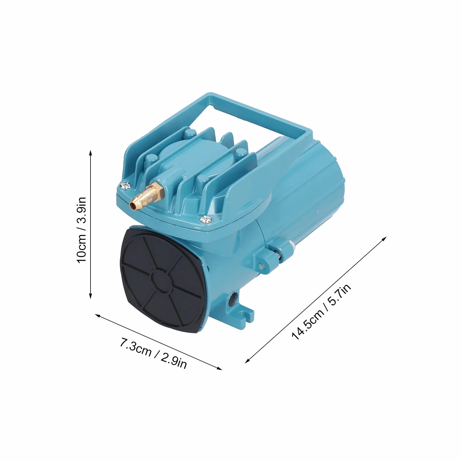 Fafeicy Bomba de Aire, Bomba de Oxígeno, de Aireación de Aleación de Aluminio 12 V 18 W, de Aire de Alta Presión con Diseño sin Aceite para Acuicultura, Pecera, Acuario, Amplia Aplicación