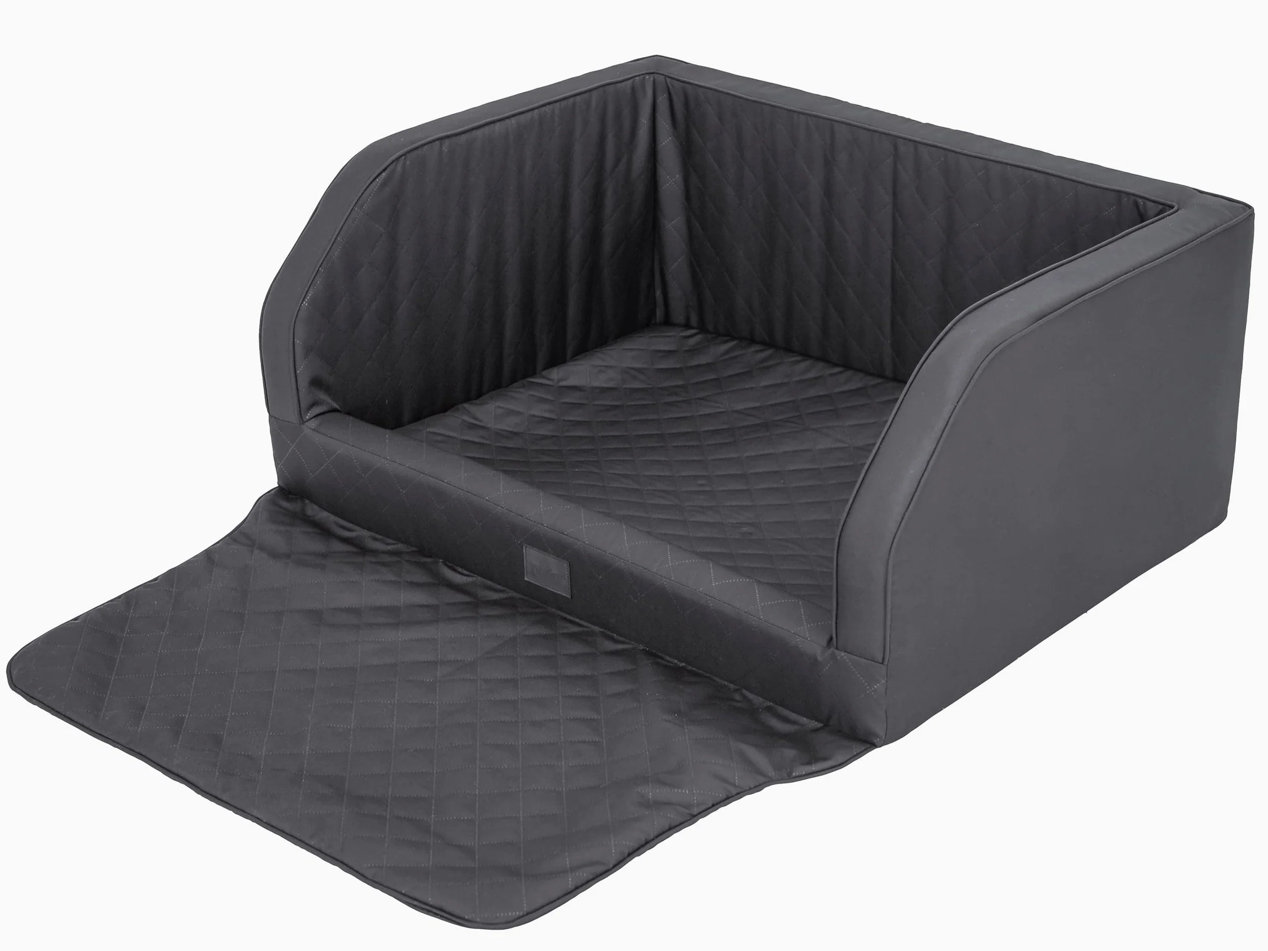 Doggy Asiento de coche para perro, cama protectora para perros medianos y grandes, negro, 92 x 70 x 39 cm