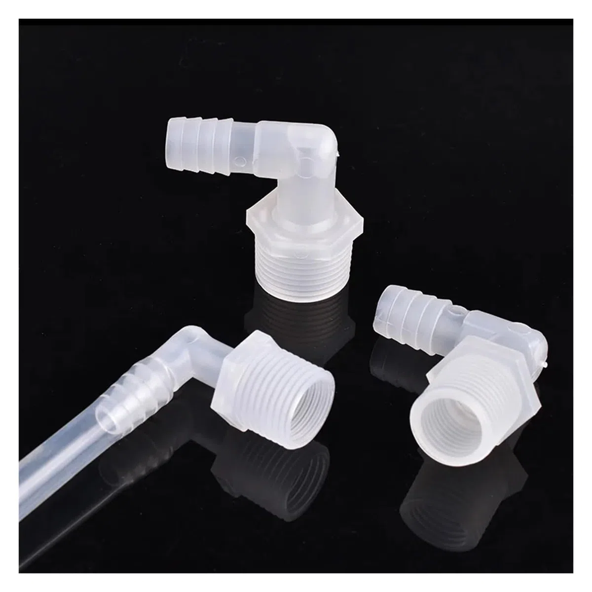 5-100 piezas de codos de PP G1/8~1/4 a 2,8-11,1 mm conectores de calidad alimentaria, accesorios for bombas de aire de acuario, juntas de tuberías de agua de riego(5.6-G1I8,50PCS)