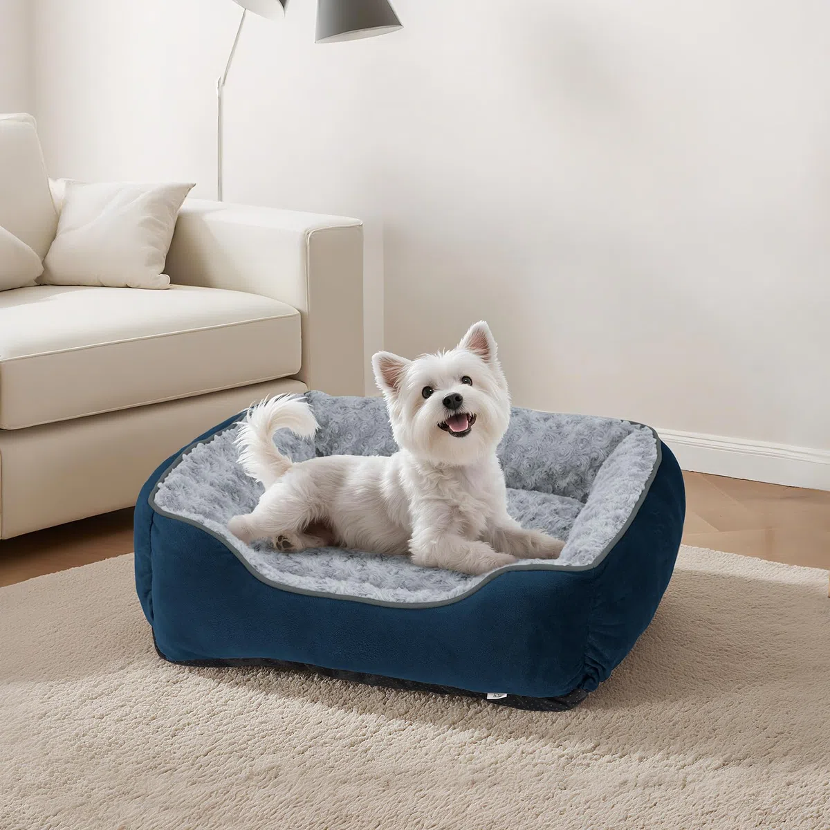 JOEJOY Cama Rectangular para Perros Grandes, medianos y pequeños, sofá Cama ortopédica Lavable, Suave y Transpirable, Cama calmante Duradera para Perros con Parte Inferior Antideslizante, Varios