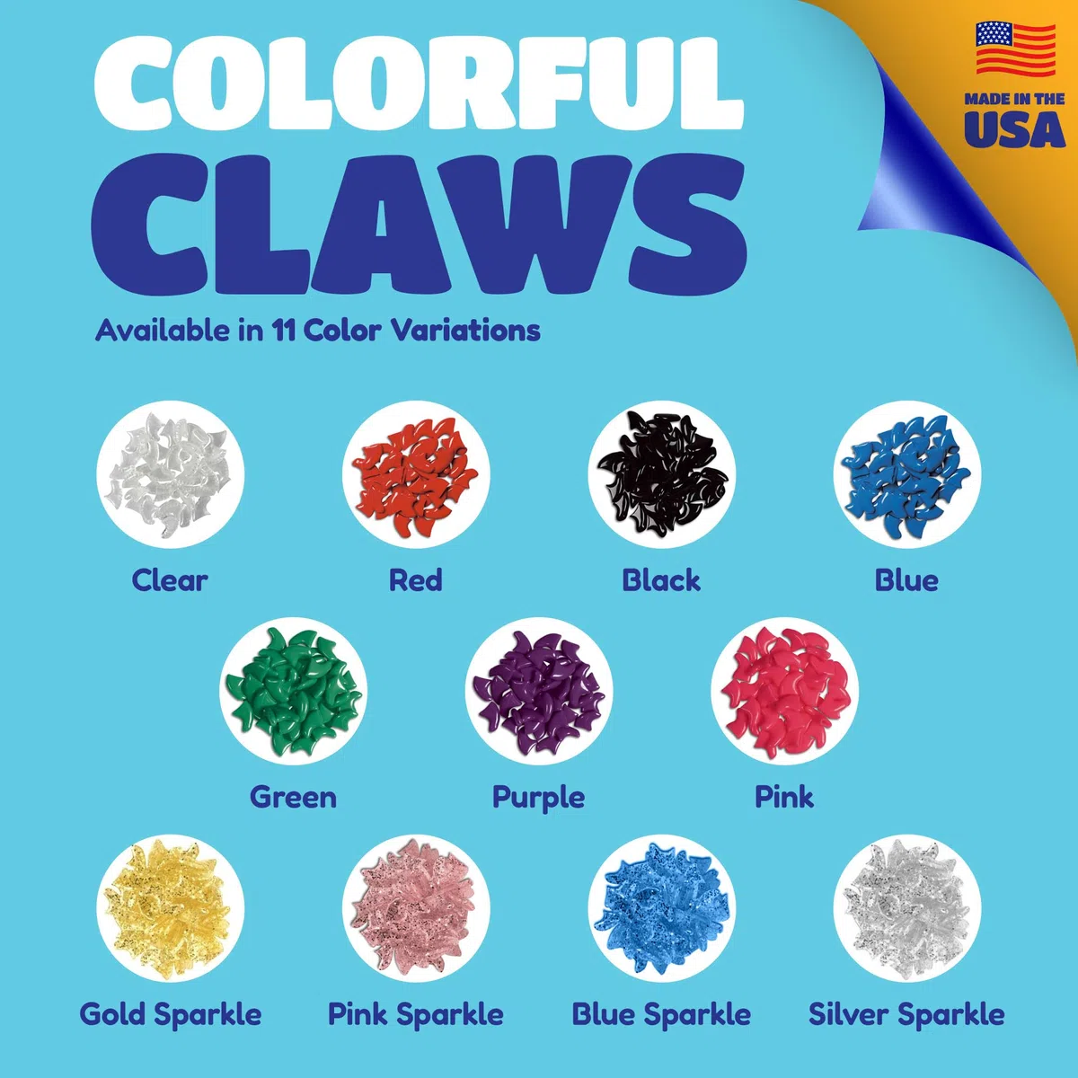 Soft Claws Inc Gatos Suave Garras Gato uñas Caps Take-Home Kit, pequeña, Color Azul