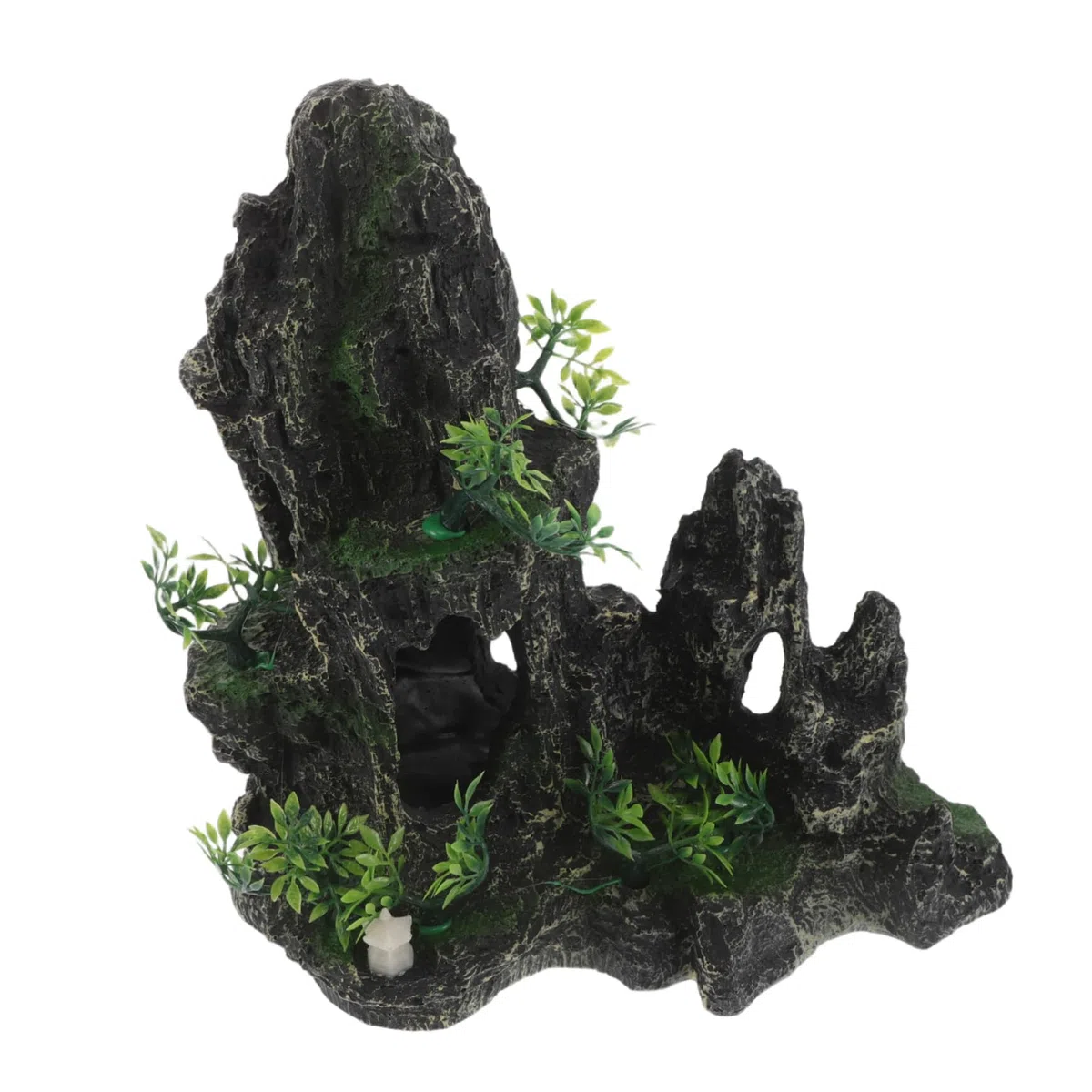 Decoración para Peceras con Piedra Artificial Simulada Cueva Refugio para Camarones Roca Resinada Resistente y Fácil de Limpiar para Acuario Natural y Saludable