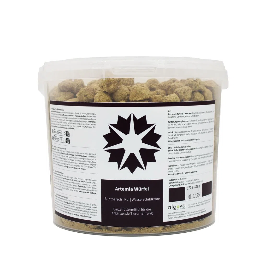 Artemia Cubos FD alimento Flotante liofilizado (5L = 450g)