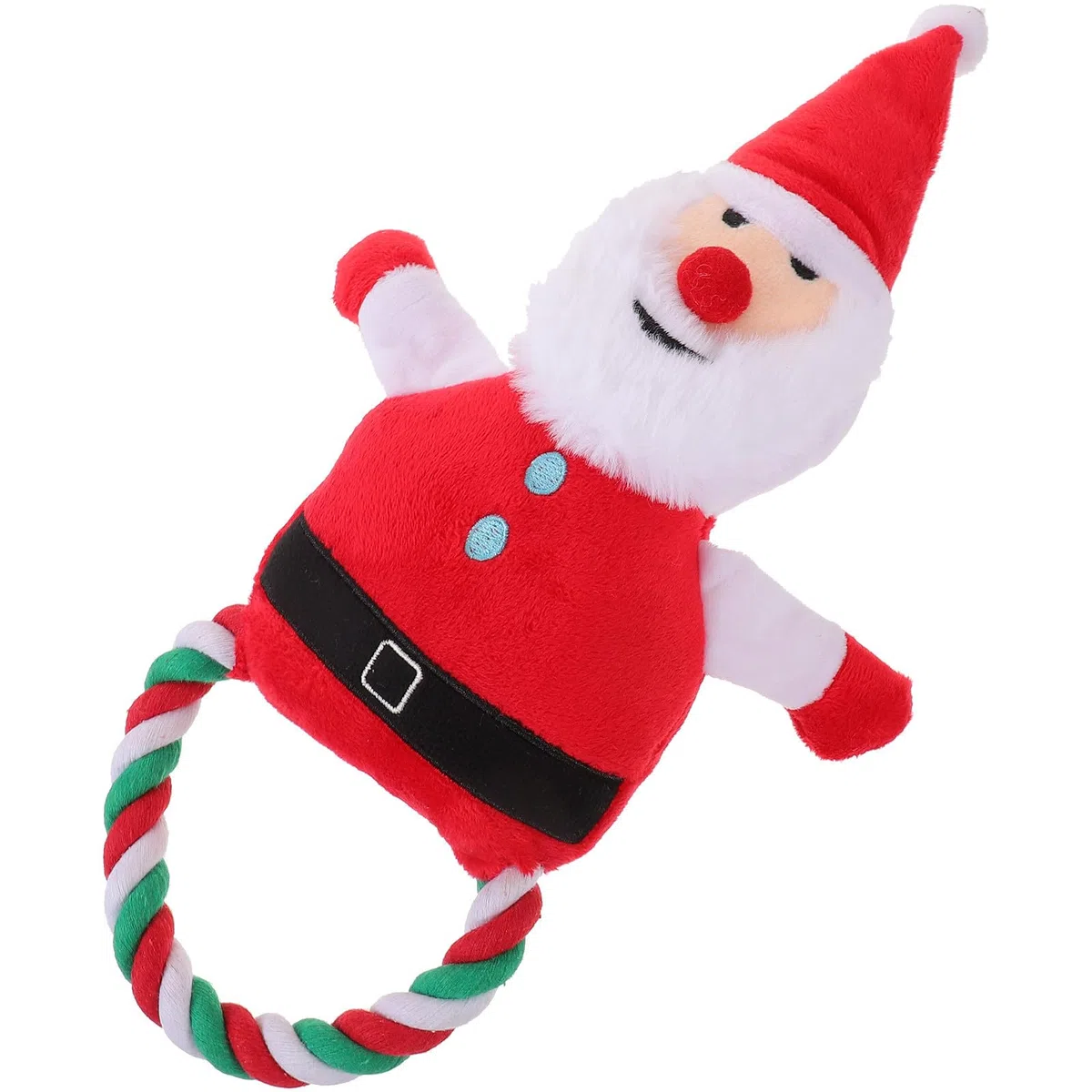 Toyvian 5 Piezas Juguete de Peluche para Perros Sonido, Papá Noel Navideño