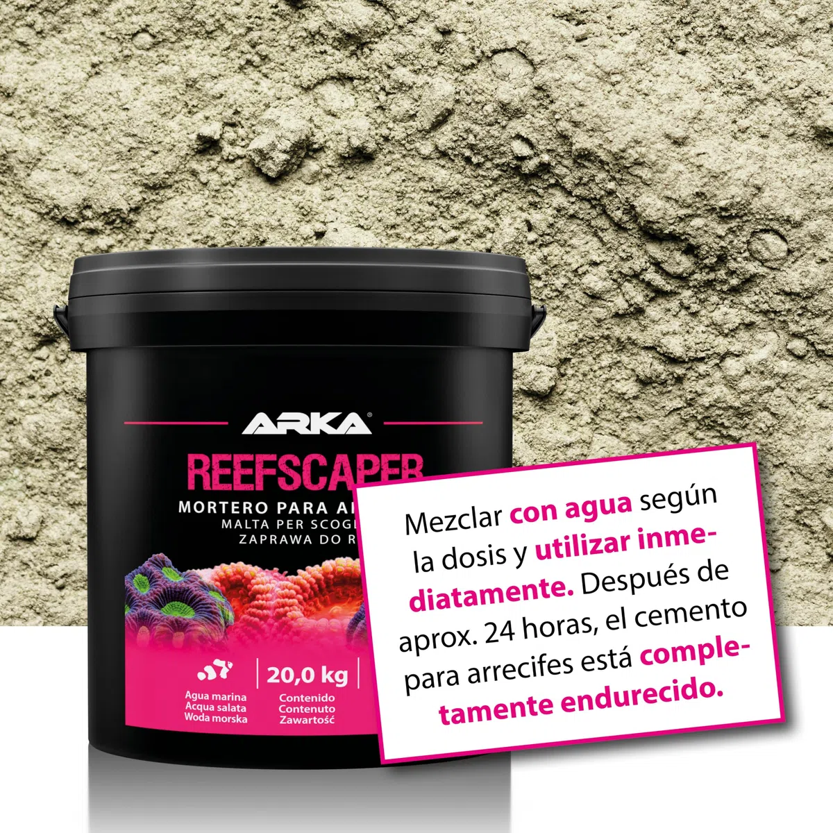 Mortero de Arrecife Marino 5000 g - Reefscaper para Esquejes