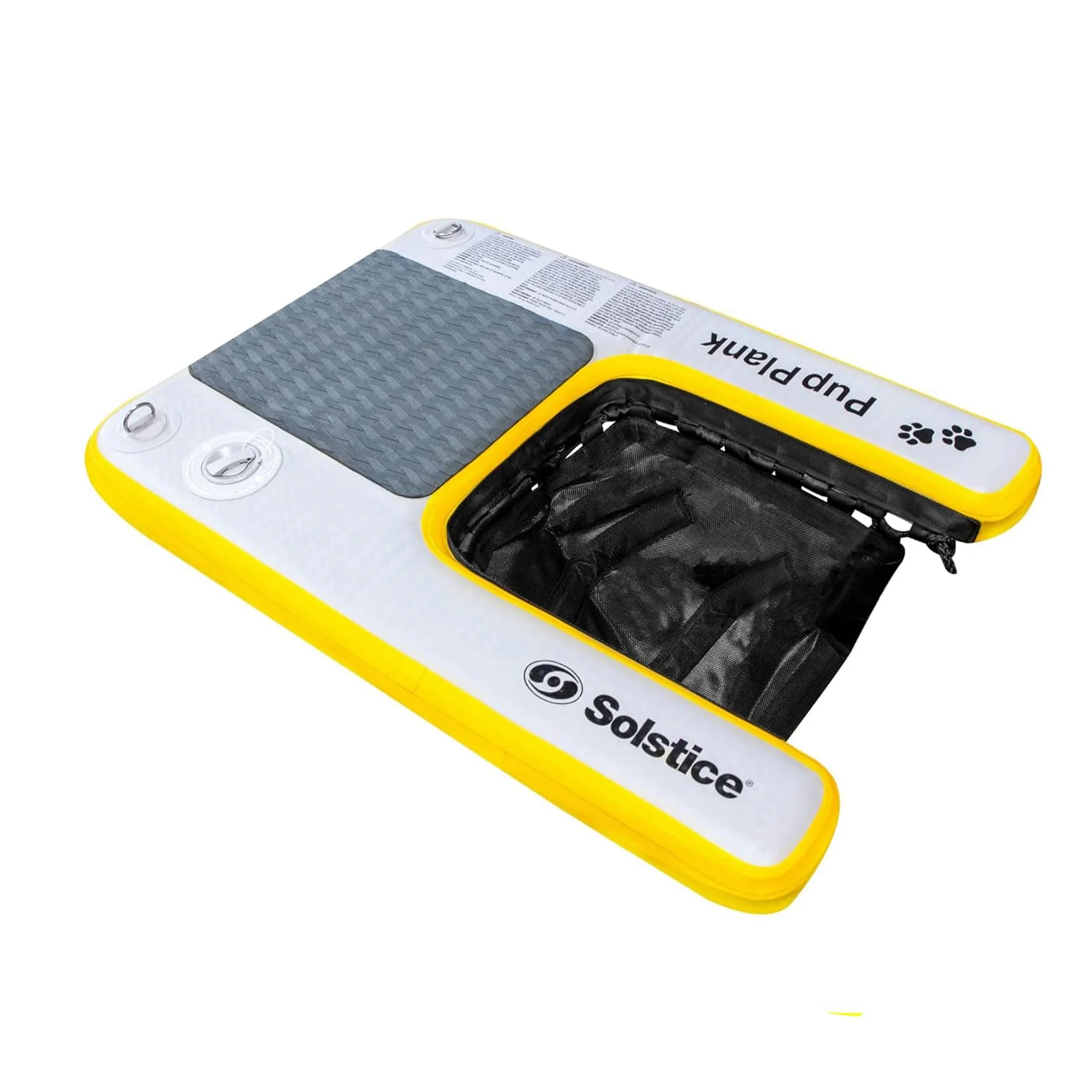 Solstice Tablón Inflable para Cachorros, rampa de Agua para Perros para Barcos y muelles, tamaño Mini, Capacidad de 30 Libras, Plataforma Flotante para Mascotas para Lago, río, Playa y Piscina