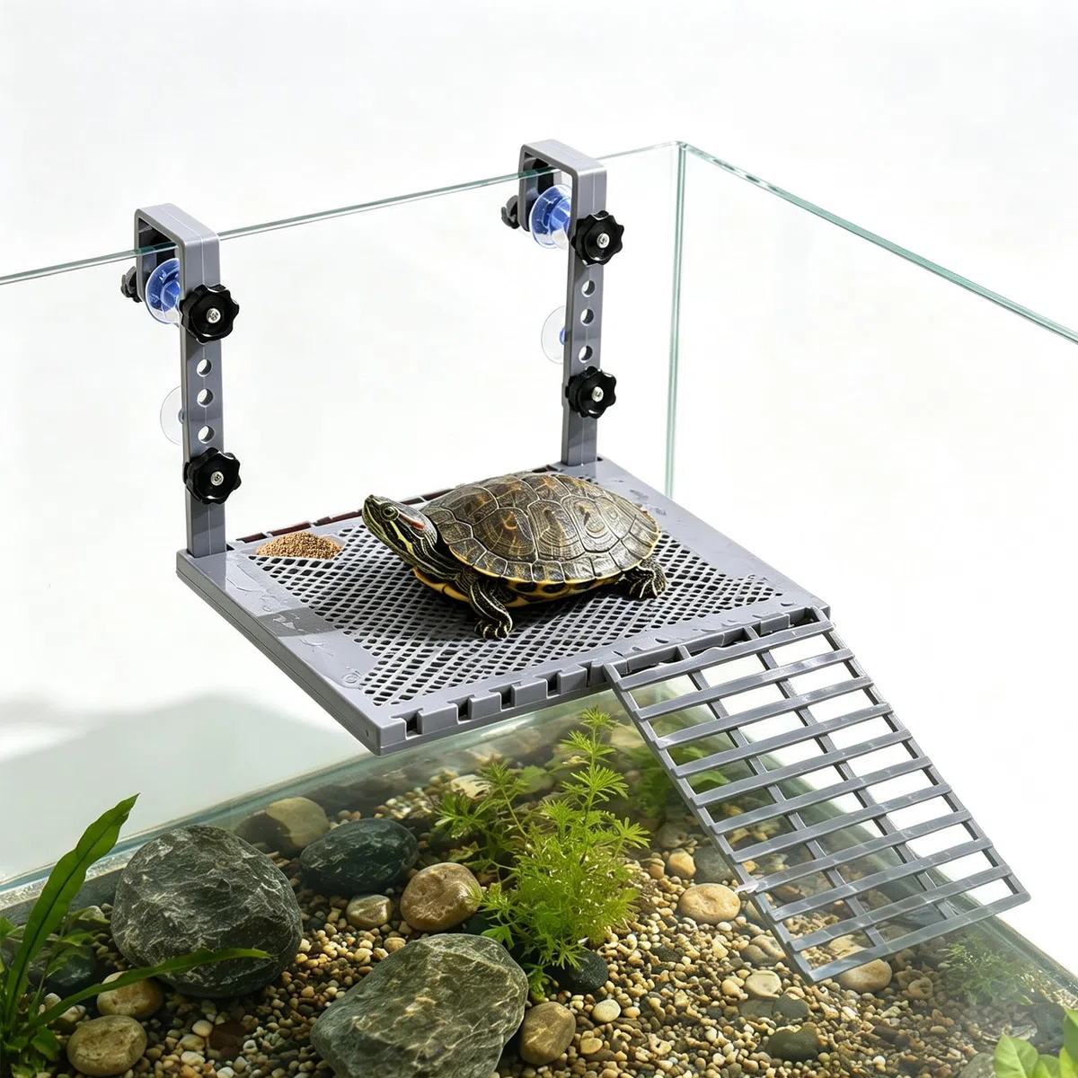 BOXOB Plataforma Colgante Toma Sol Tortugas para Acuario 20-75 Gal