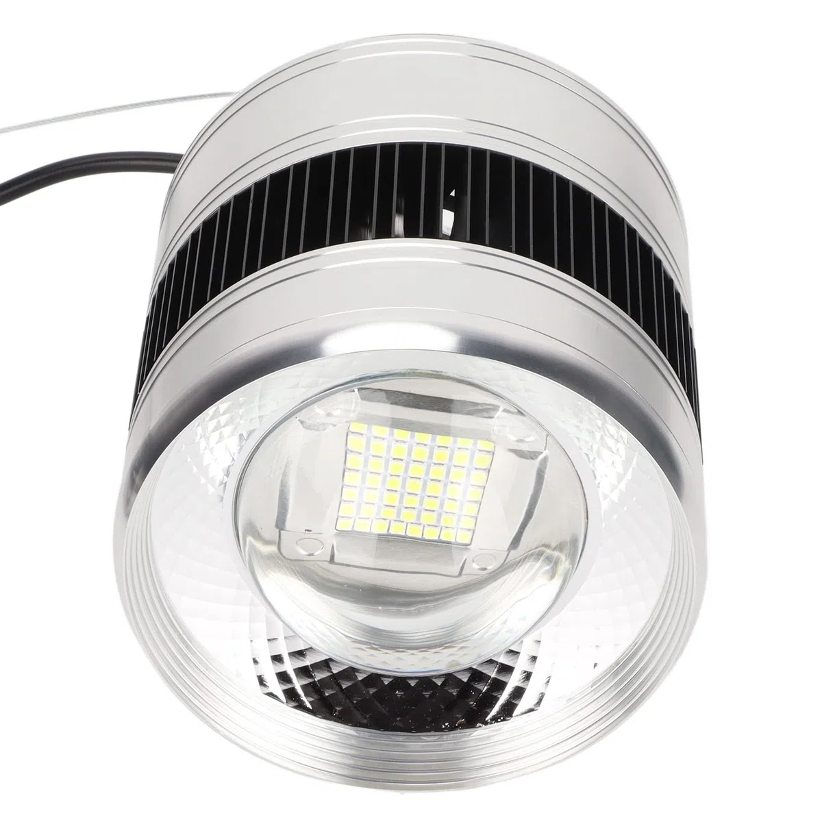 EMUKOEP Luz para Pecera de Agua Salada, Lámpara LED para Acuario Marino de Espectro Completo de 75 W con Pantalla de Cuarzo de Alta Penetración, 49 Cuentas para el (ZY-K5 Enchufe europeo 220V)