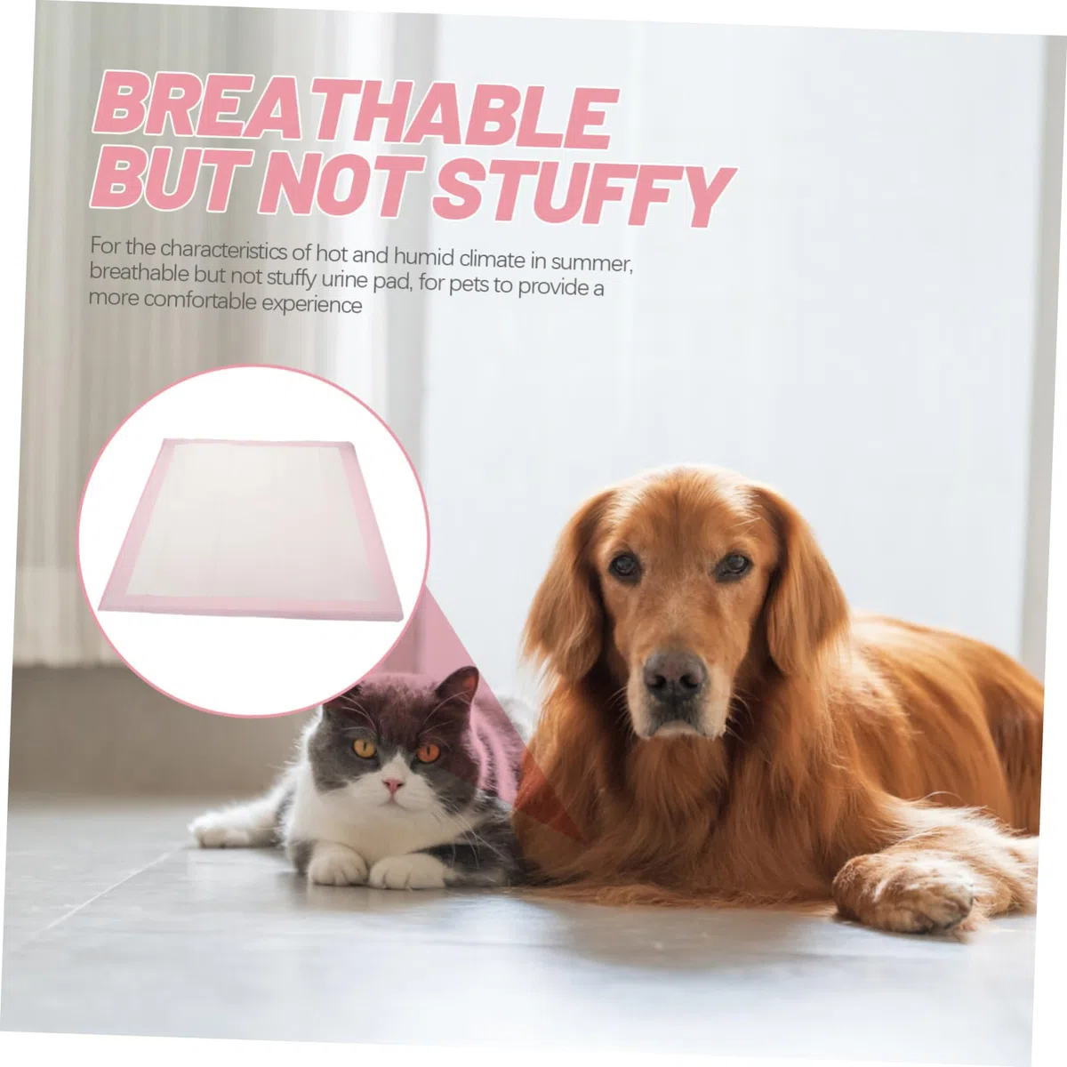 Almohadilla para Orinar Absorbente 1 Bolsa Rosa para Mascotas Pequeñas