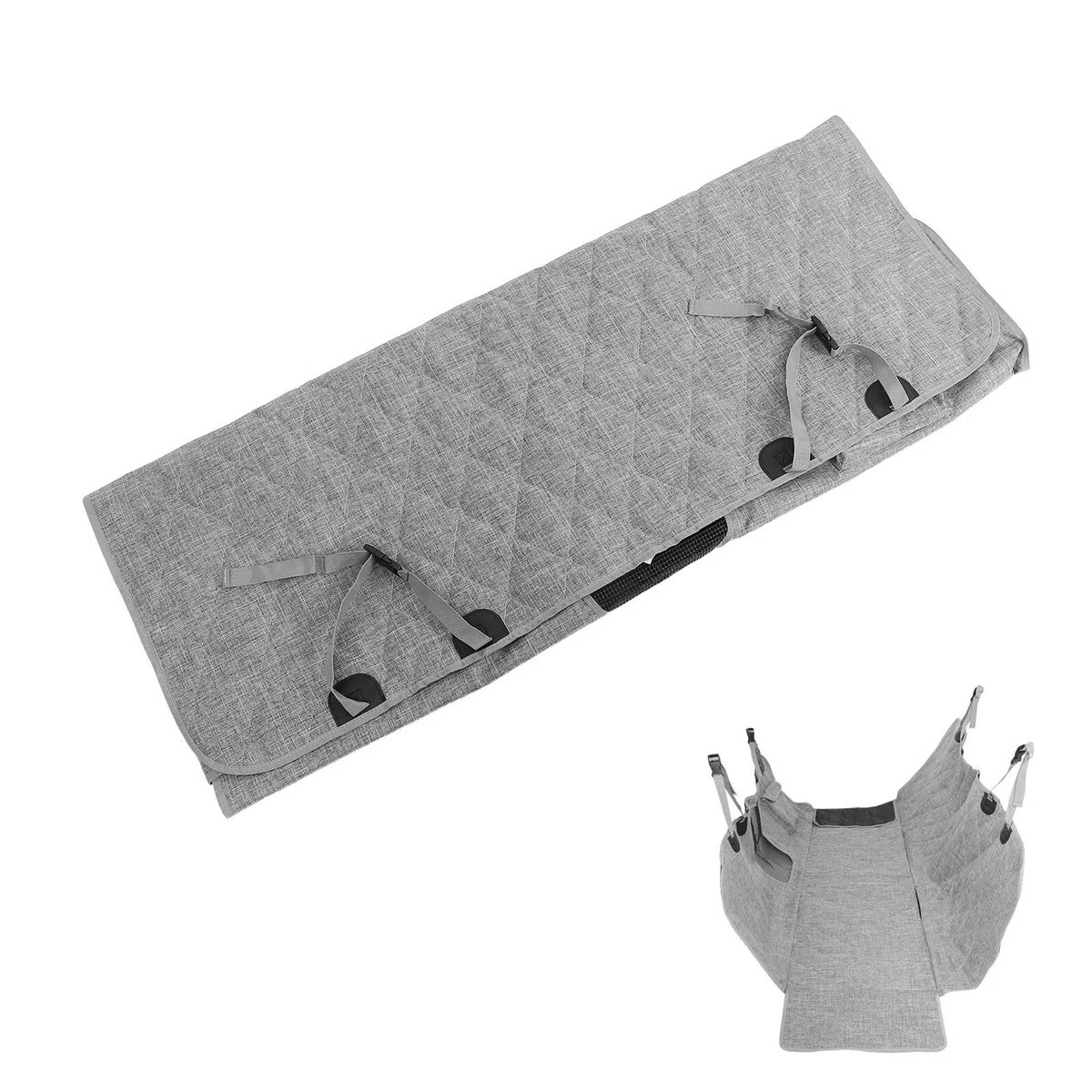 Lurrose Funda para Asiento de Coche para Perros de Tela Oxford, Resistente a Arañazos y Fácil de Limpiar, Adecuado para Viajes y Protección Trasera