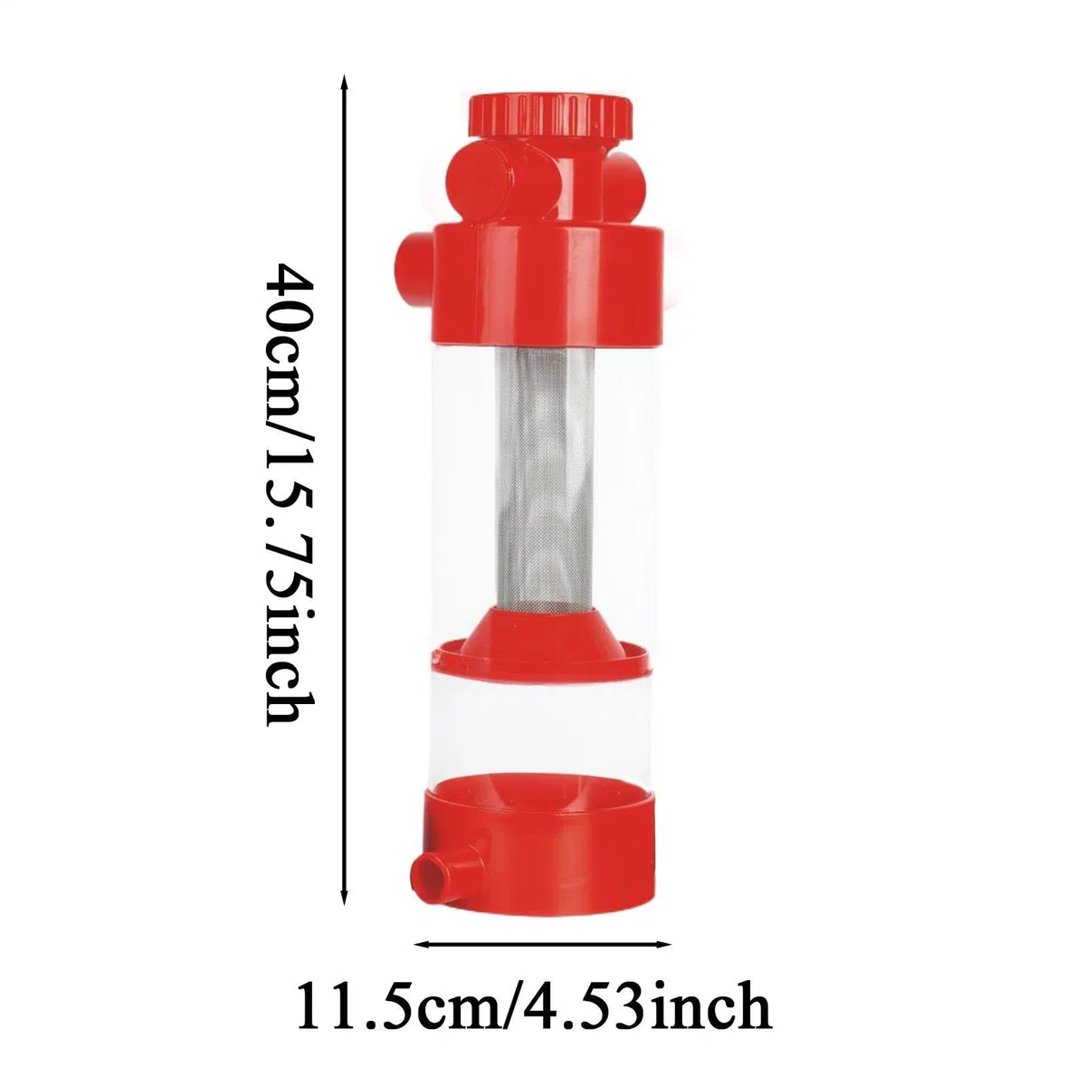 Recolector de Heces de Peces para Acuario Filtro Limpiador De Desechos | Equipo de Limpieza, Separador Externo para Filtración de Acuario Betta y Gambas