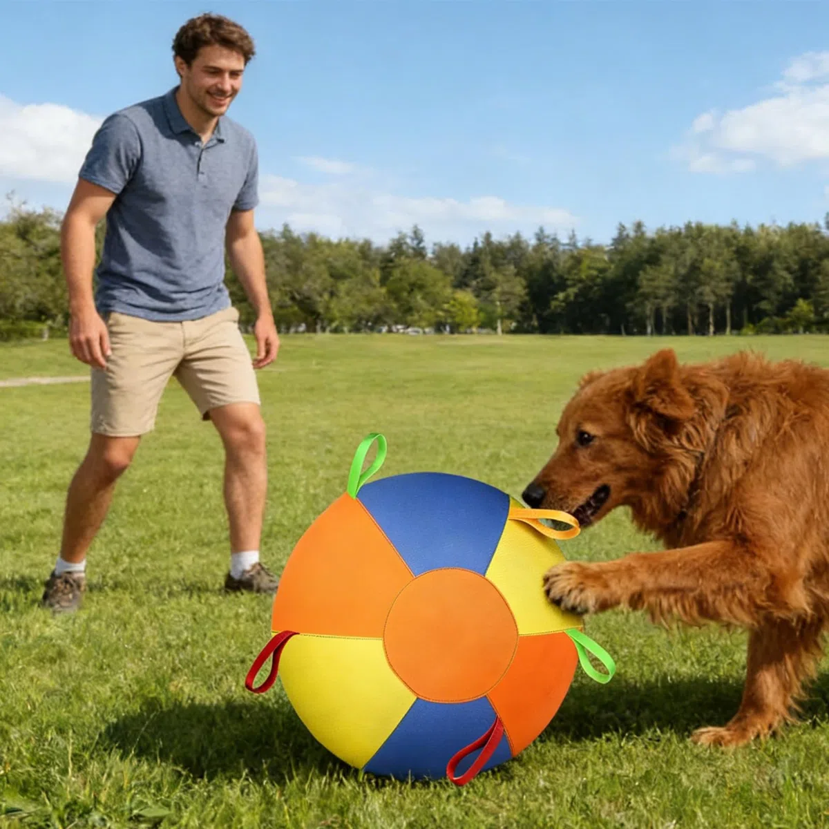 Juguete para Perro de Pastoreo Juguete Interactivo Calmante para Mascotas | Pelota de Pastoreo para Pastor Australiano para Jardín, Piscina, Cachorros, Juego y Dentición