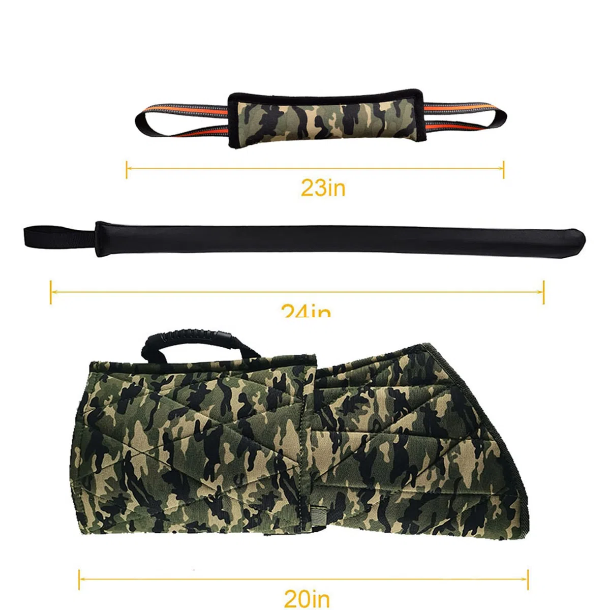 Mangas De Entrenamiento para Morder para Perros, Funda Profesional para Brazo De Entrenamiento para Morder con Látigo, Palo De Agitación, Protector De Brazo