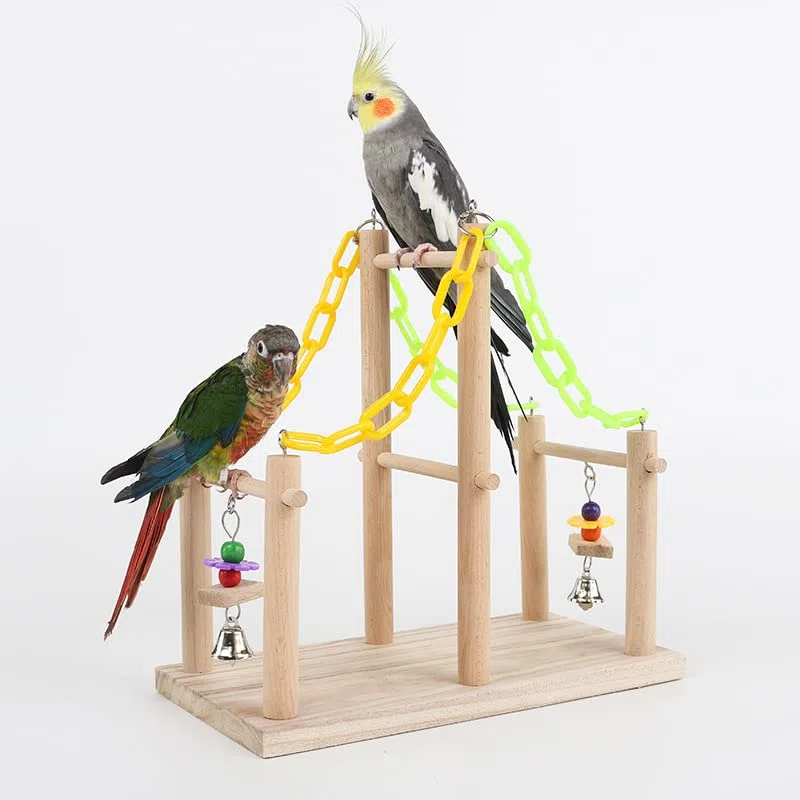 Puesto de pájaros Escalera de Escalada Divertida, Red Loros, Marco, mil Anillos, Escalera Nubes, Puente Colgante, Juguete for pájaros