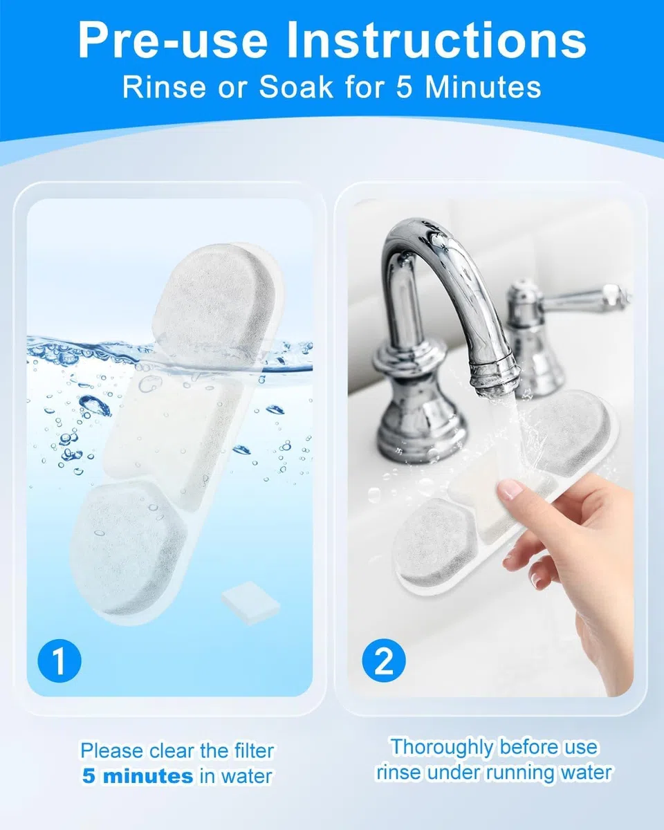 Filtro de fuente de agua para perros, compatible con MAILOFY de 11,623.3 g/3.2 galones/12 L, fuente de agua grande para mascotas, filtros y esponjas, sistema de filtración de 4 capas para