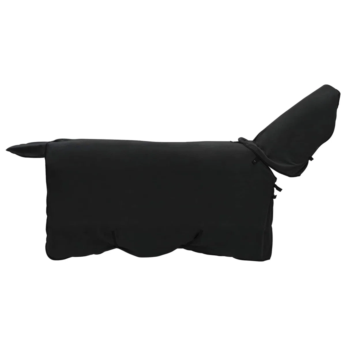Manta para caballo, color negro, 85 cm, poliéster, lavable a máquina, cálida, cómoda, transpirable y ligera, para entrenamiento, establo y transporte