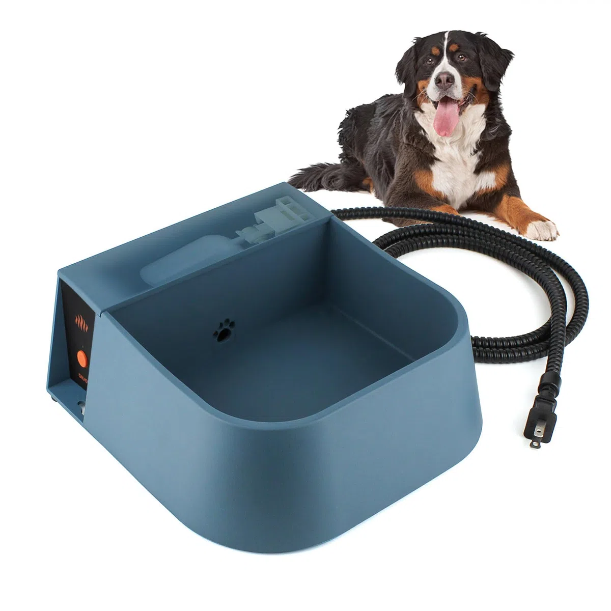 Tazón de agua automático calentado para perros, cuenco de llenado automático para perros calentado, agua automática calentada para perros, gatos, pollos, animales salvajes