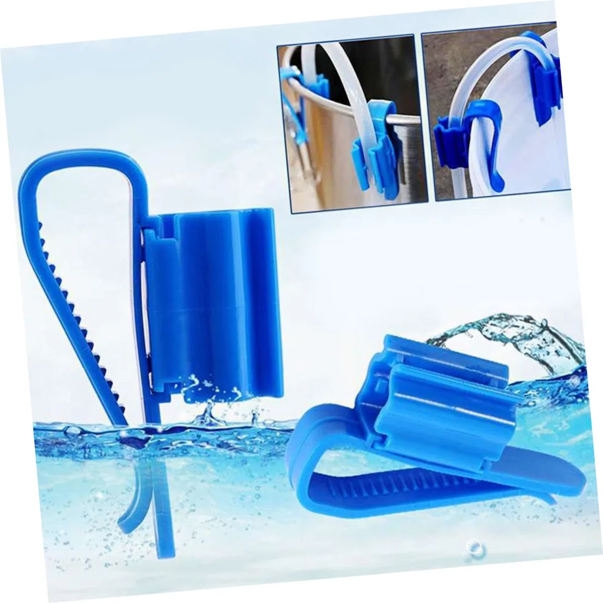 6 piezas Accesorios de acuario Soporte de manguera de agua Soportes de tubería Clip de tubería de agua de acuario co2 Tubería de acuario Clips de tubería de aire Abrazadera de soporte de tubería Acces
