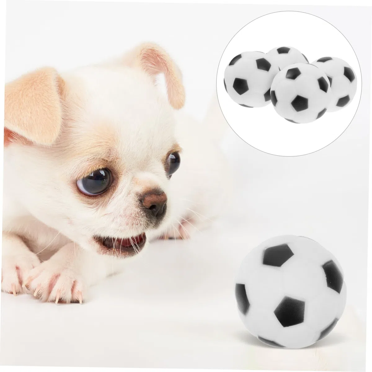 Toddmomy 20piezas Balones De Fútbol Interactivas para Juguetes De Chirriantes para Masticar y para Reducción De y Estrés