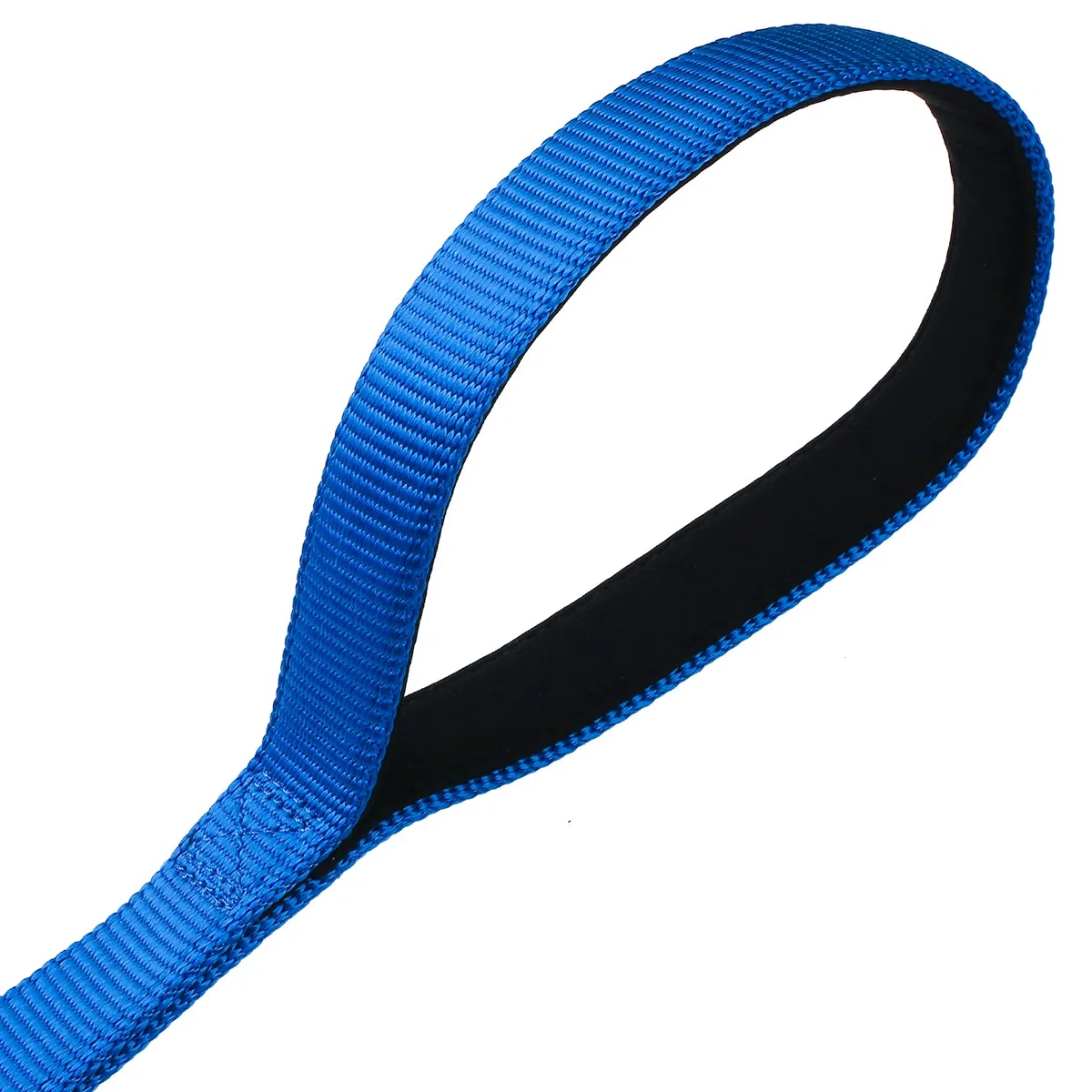 Correa corta de nailon de alta calidad de 61 cm con cierre resistente y mango acolchado cómodo para perros grandes de raza media, uso diario, correr, caminar, entrenamiento, etc. (61 cm, azul