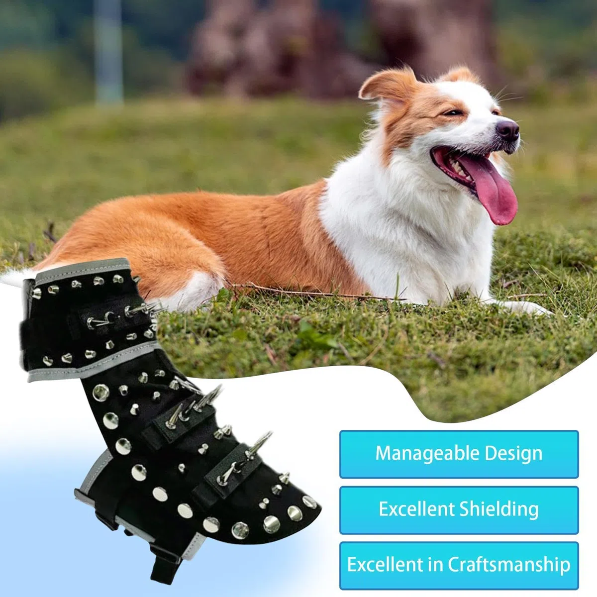 Chaleco Con Púas Para Perros Pequeños Chaleco Ajustable Reflectante
