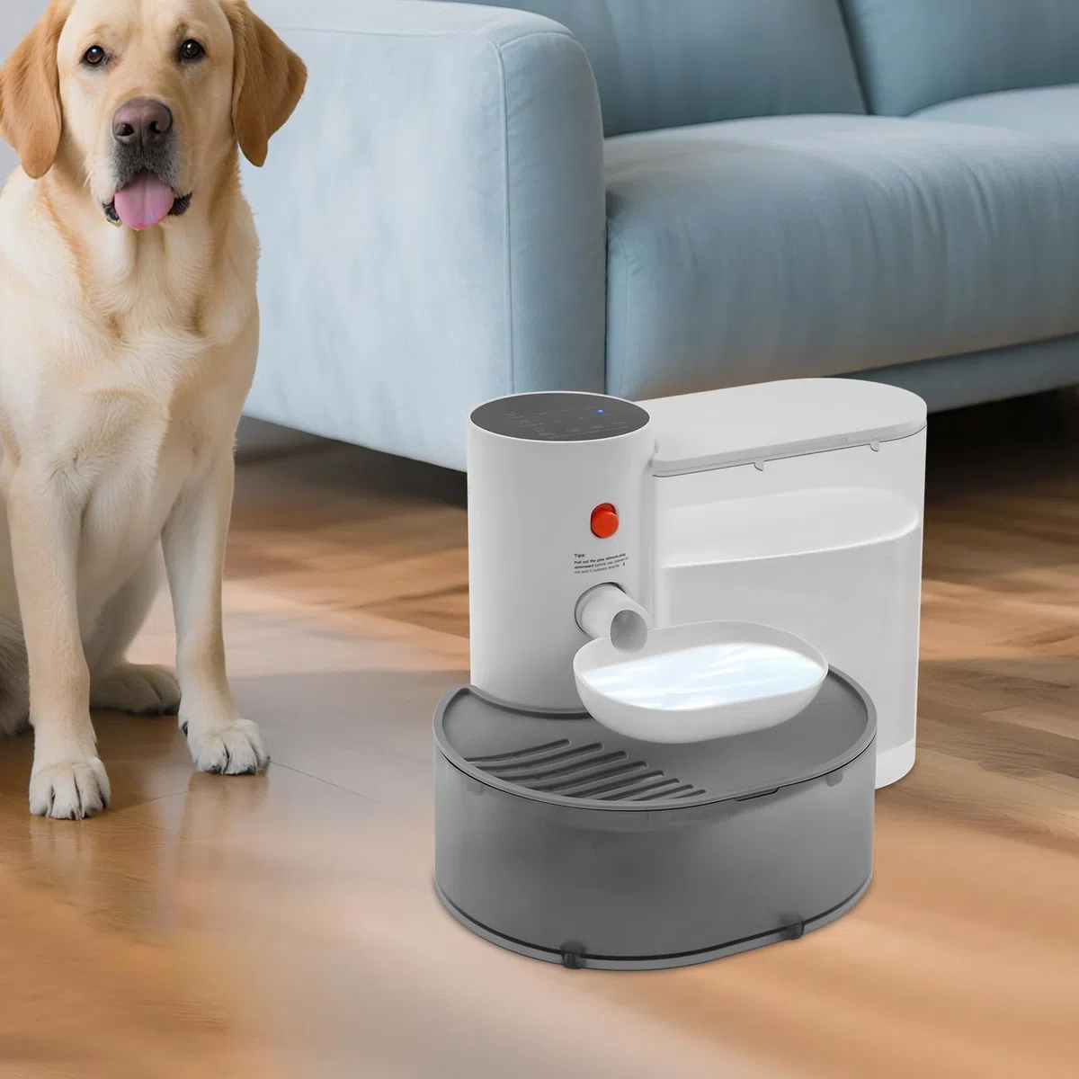 Fuente para gatos de 3 L, fuente inteligente para gatos, fuente para gatos con depósito de agua fresca y de aguas residuales, fuente para beber para gatos con excelente duración de la batería