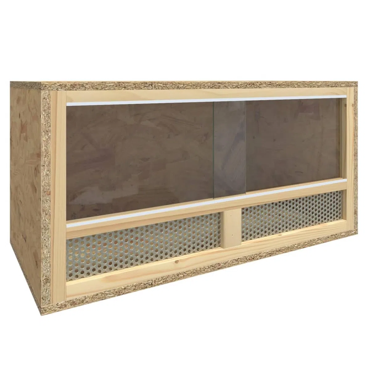 Homgoday Terrario de madera contrachapada, 60 x 30 x 30 cm, decoración de muebles, muebles de interior/exterior para salón, oficina