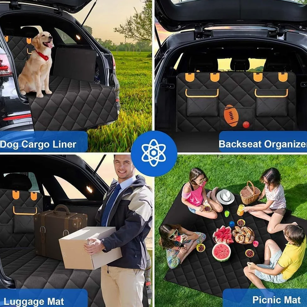 Funda Maletero Coche Perros para Jeep Grand Cherokee, Cuero Funda Protector Impermeable Antideslizante Resistente a los Arañazos para Perros