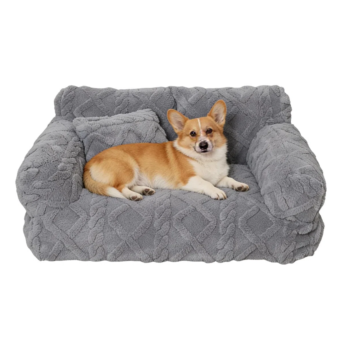 Sofá Cama para Perros Antideslizante, Desenfundable, Lavable y Afelpado | para Cachorros y Mascotas Pequeñas, Medianas, Grandes para Dormitorio, Salón, Apartamento, Jaula