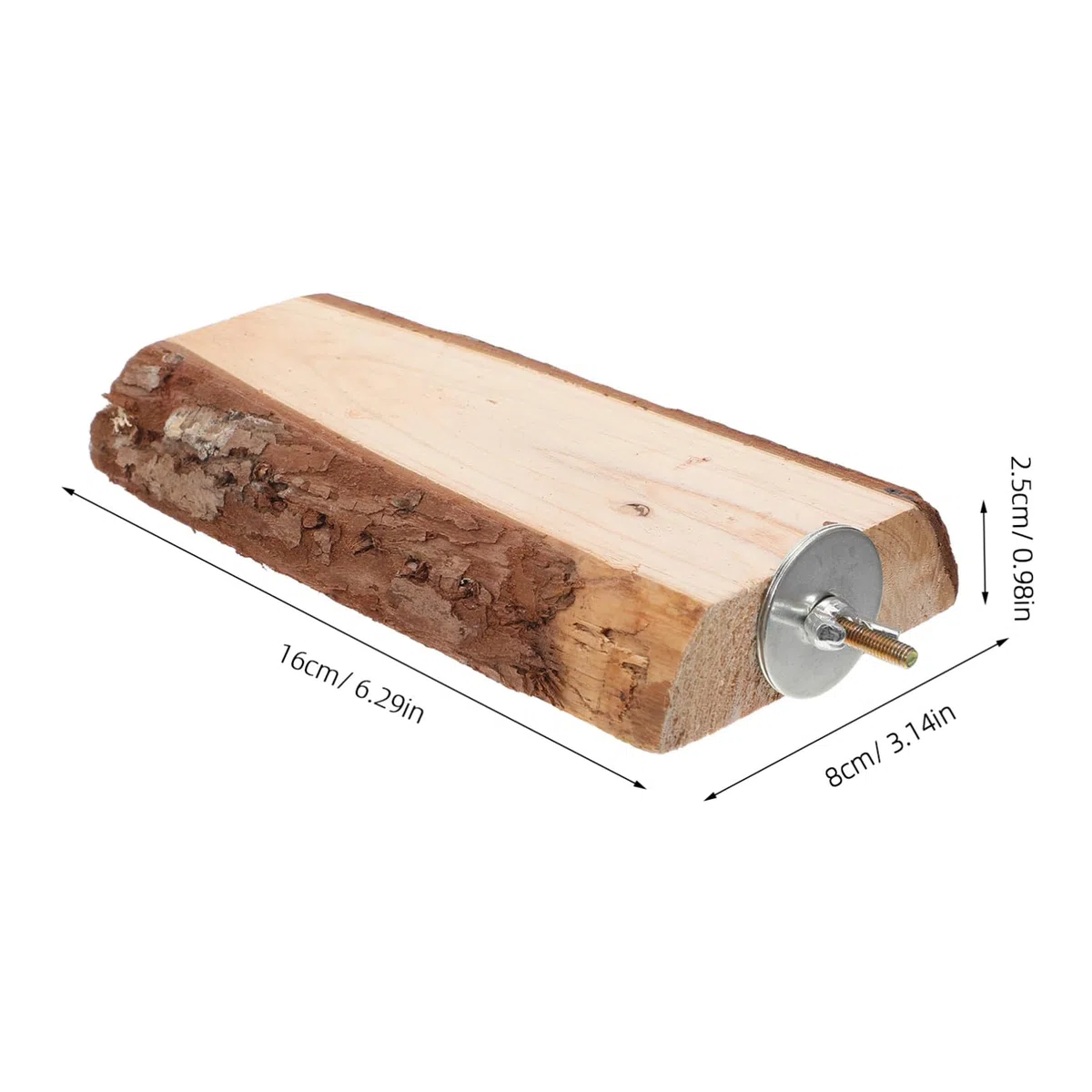 SHINEOFI 5 Perchas de Madera Natural para Loros con Cuerda, Diseño Estable y Superficie Cómoda para Trepar, Accesorio Adecuado para Jaulas y Hogares de Aves