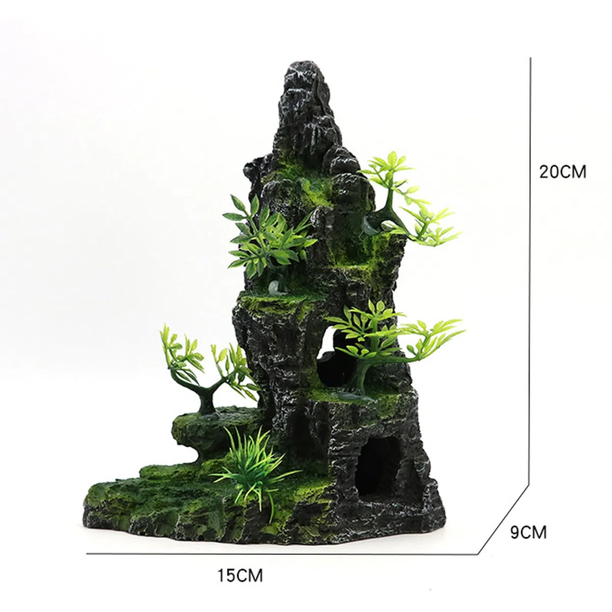 1 pieza de planta rocalla for acuario, decoración pecera, paisajismo, accesorios decorativos for 047(42)