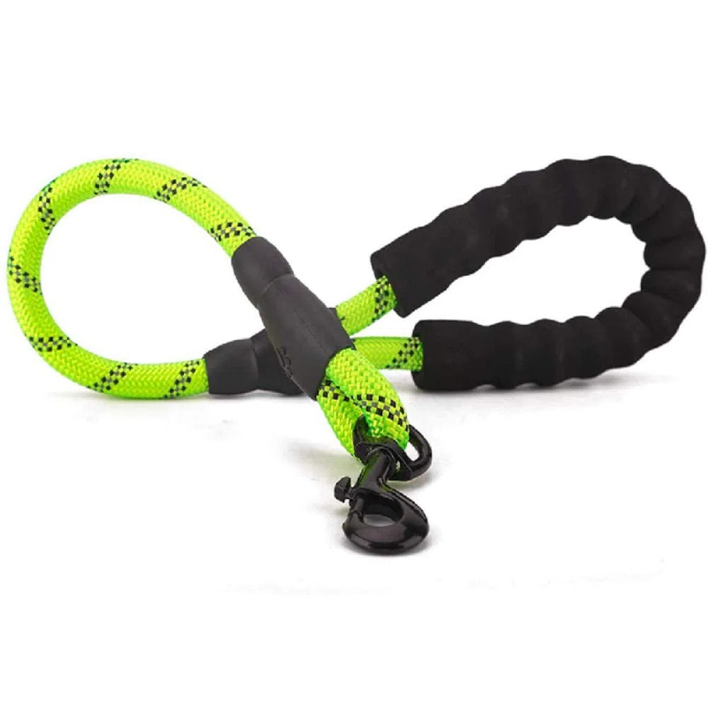 Correa Corta for Perros Verde, Cuerda for, 2 pies, Resistente, for Escalada de montaña, Correas Entrenamiento Reflectantes