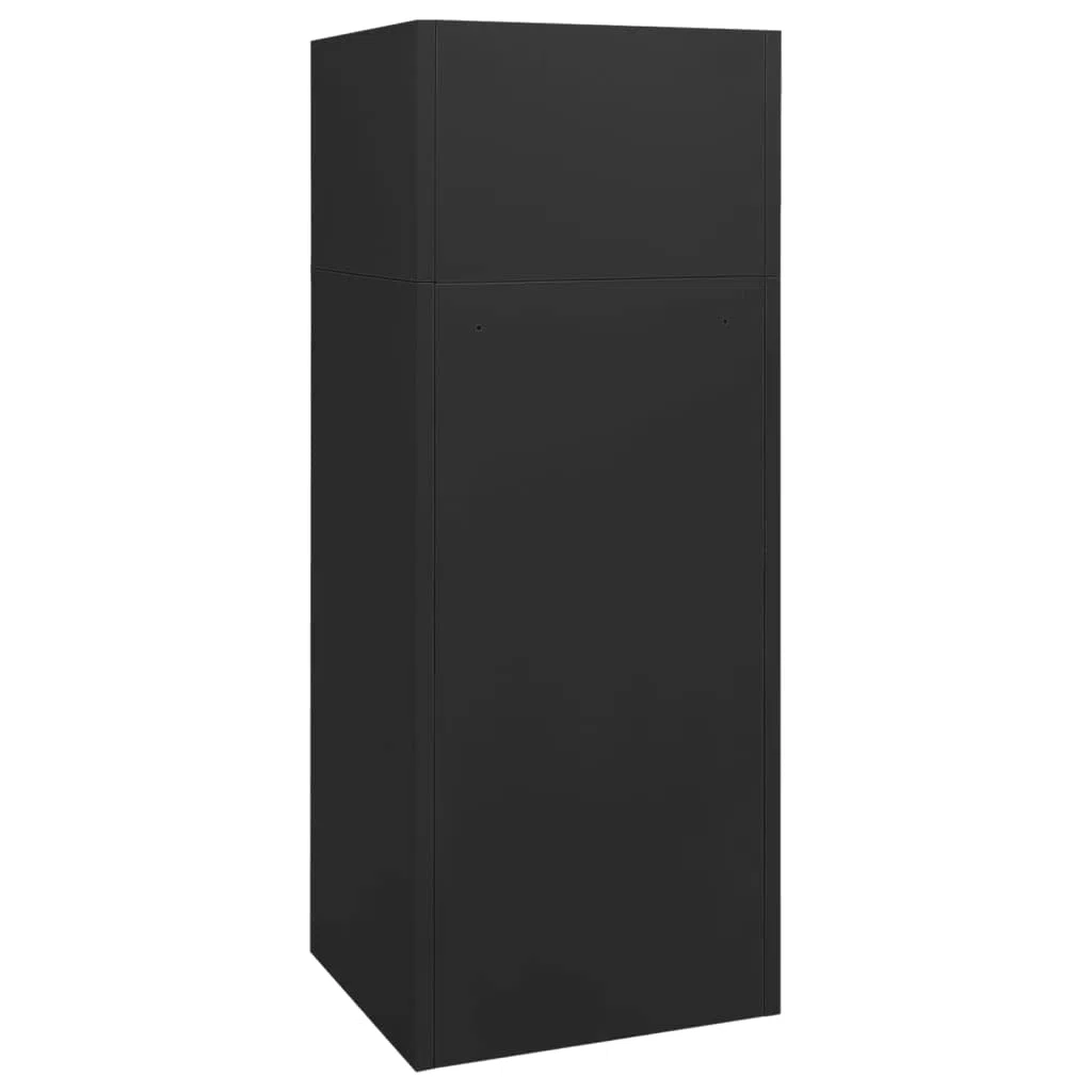 Armario para silla de montar de acero antracita, 53 x 53 x 140 cm, con soporte para sillín y puertas con cerradura para equitación, establo y cámara, almacenamiento seguro y práctico almacenamiento
