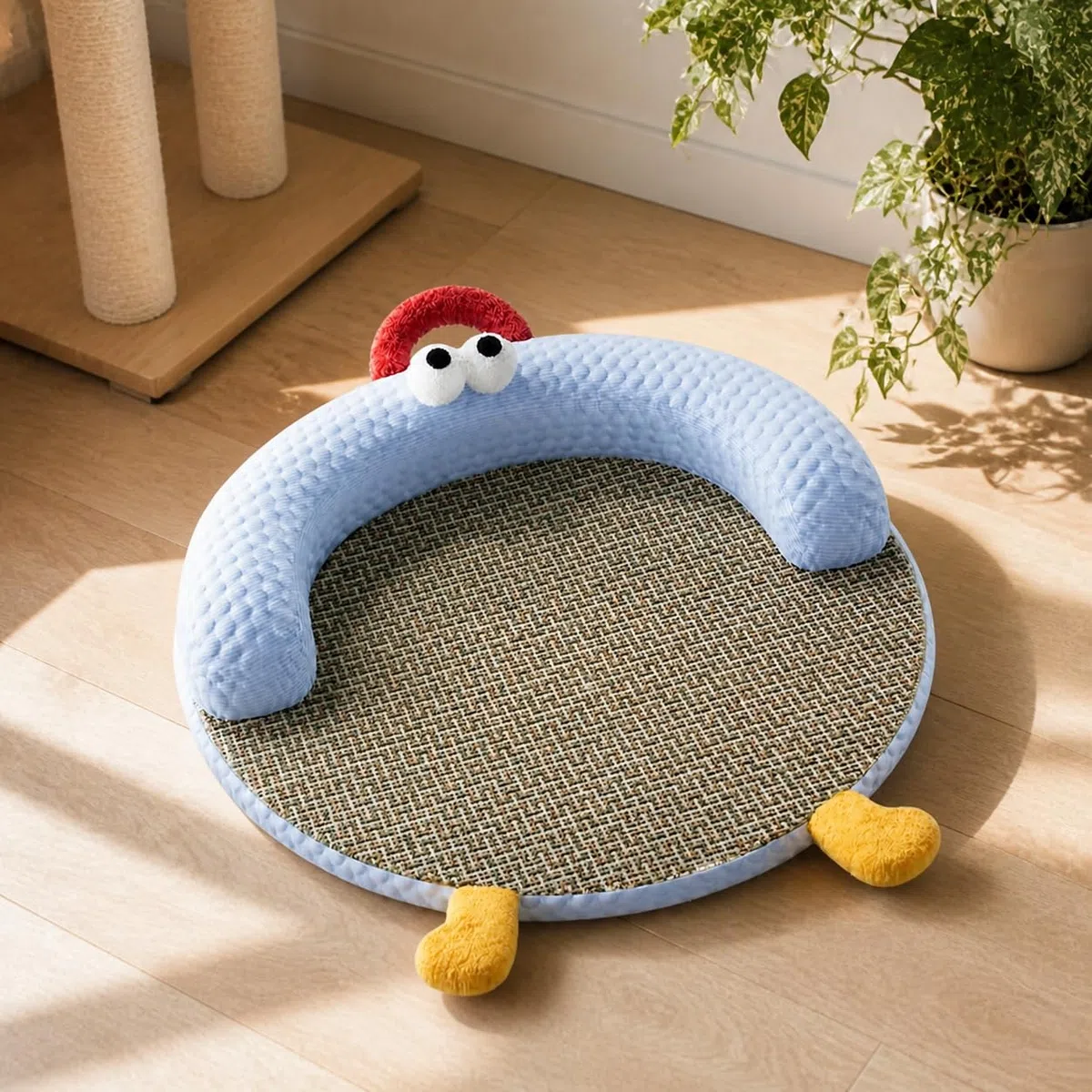 Cama Redonda para Mascotas Lavable, L, 60cm diámetro, para <9kg