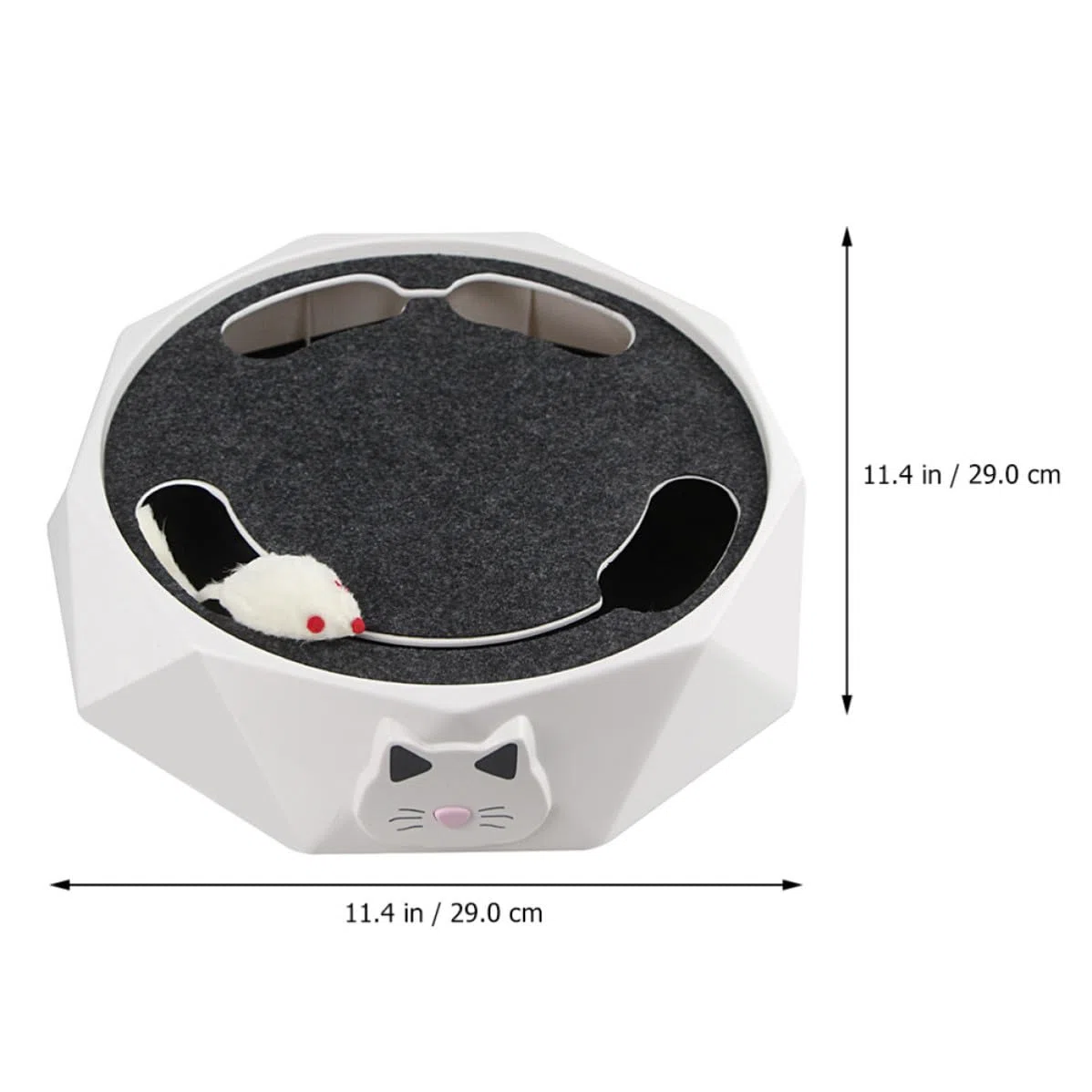 Gadpiparty Juguete Interactivo para Gatos Ratón Eléctrico Que Simula Experiencia de Caza y Acción de Excavar, Material Abs y Funciona 3 Baterías AA