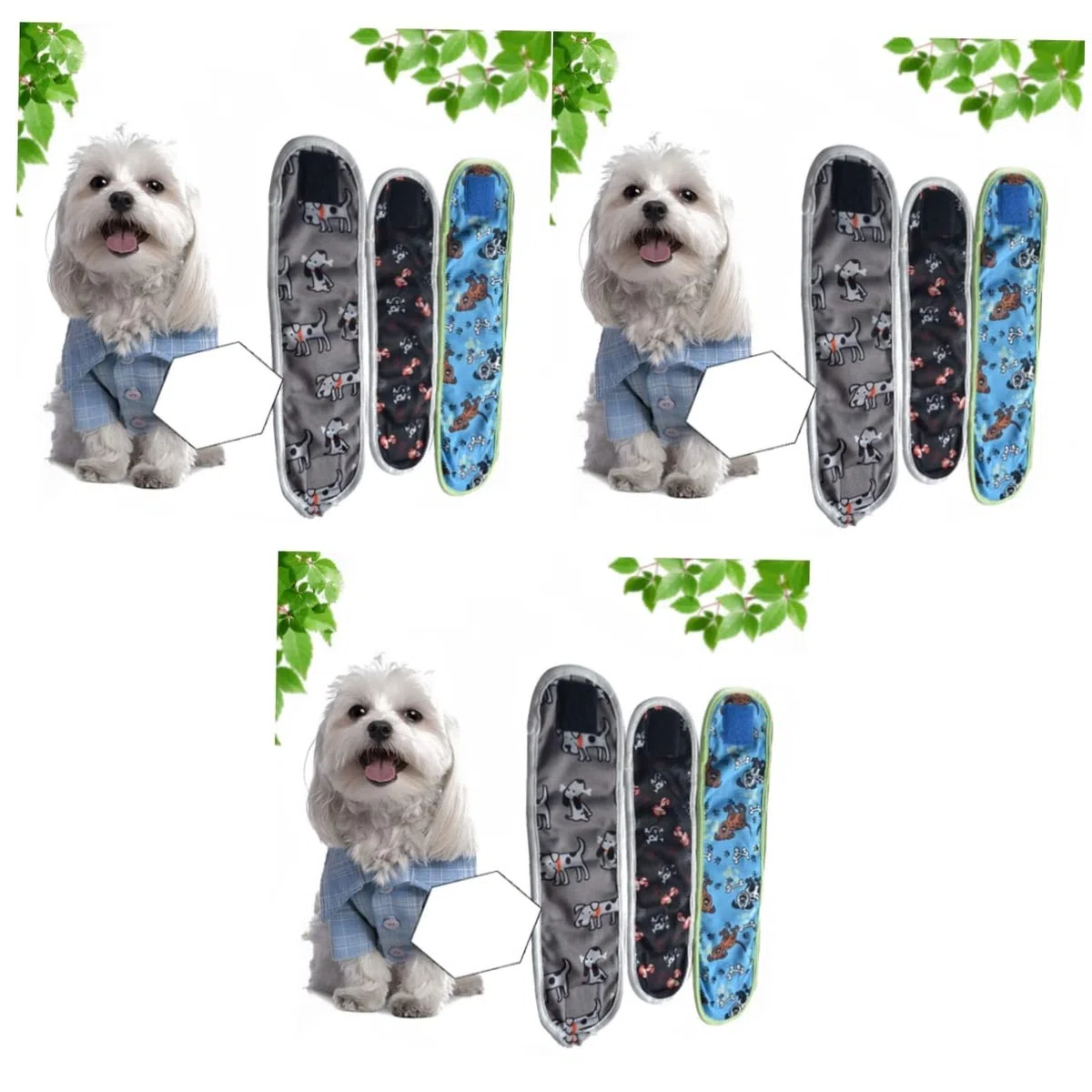Beaupretty 9 Uds Pañales Pañal para Cachorros Ropa Interior Sanitaria para Perros Disfraz De Mascota Pañal para Perros Hembra Pantalón Físico para Mascotas Pañales Reutilizables para Perros