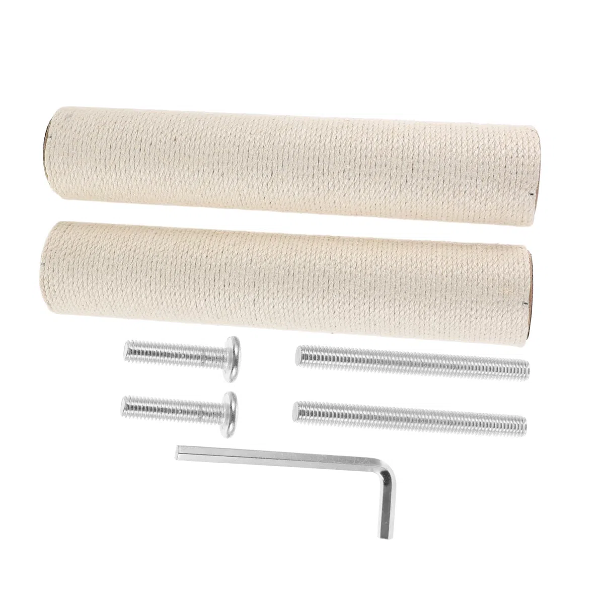 TOYANDONA Pieza de Reemplazo de Cuerda de Sisal para Árbol de Gatos, Cuerda Resistente con Tornillos para Rascadores de Mascotas
