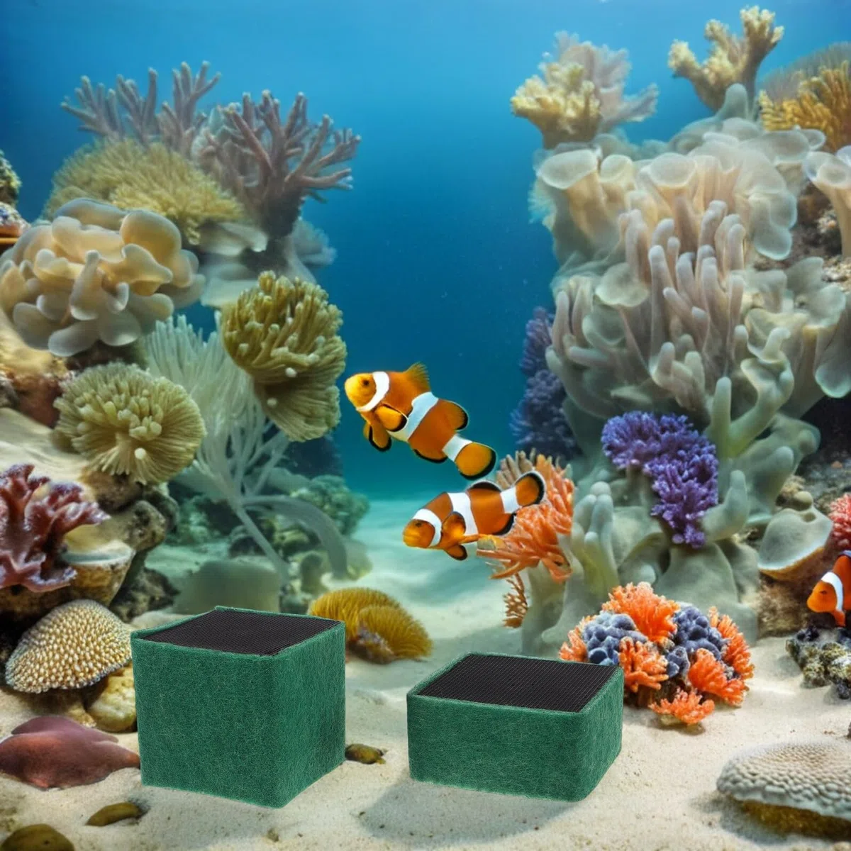 UPKOCH 4 Piezas Cubo Purificador de Agua para Acuario Filtro Activado para Tanques de Agua Dulce y Salada Bloqueador Mecánico para Mantenimiento de Filtro de Peceras