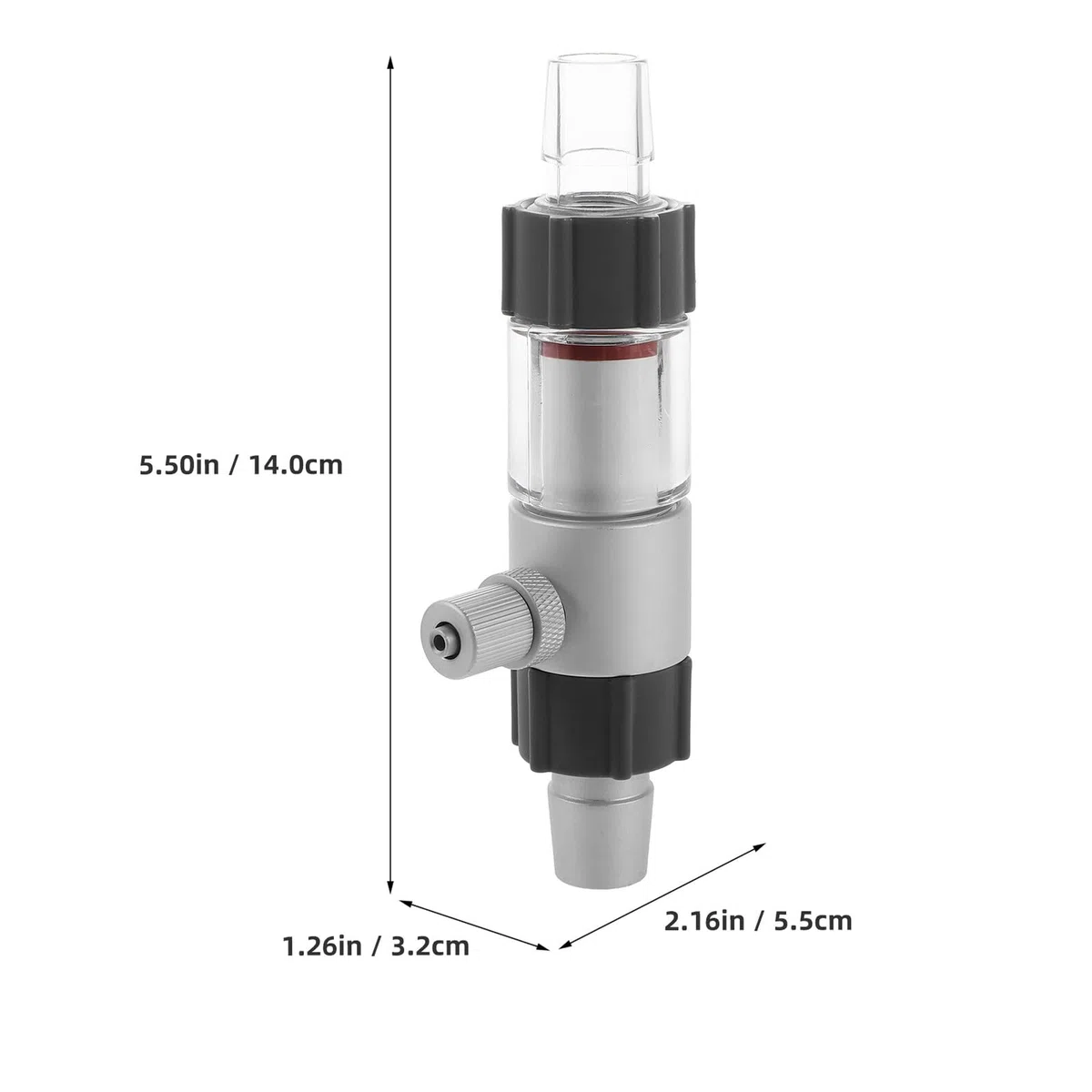 Hohopeti Difusor de Co2 para Acuario Plantado Tecnología Avanzada de Nano Burbujas, Compatible Tanque de Vidrio y Manguera de Agua, Material Acrílico y Aleación de Aluminio